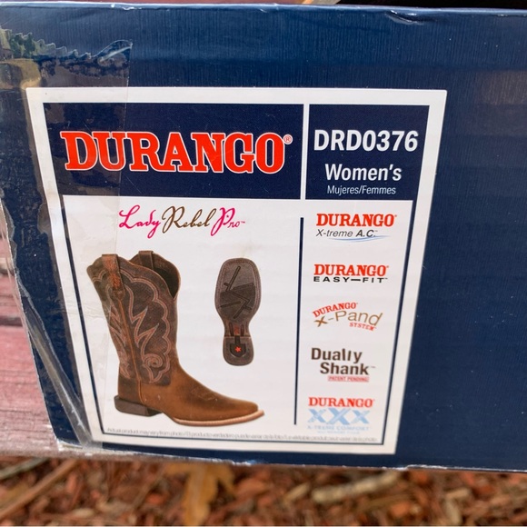 ⭐️SOLD⭐️Durango Lady Rebel Pro Women's Ventilated Western Boot | 8.5W Cognac New - Picture 14 of 14